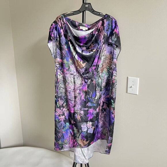 NWOT Diesel Women Floral Midi Dress Oversized Size M Pocket